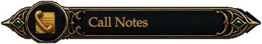 Call Notes